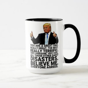 Taza Divertido cumpleaños del padre Trump 