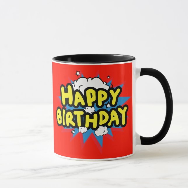 Taza Divertido cumpleaños feliz (Derecha)