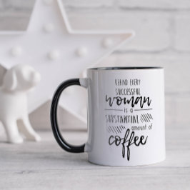 Taza Divertido Detrás de cada mujer café