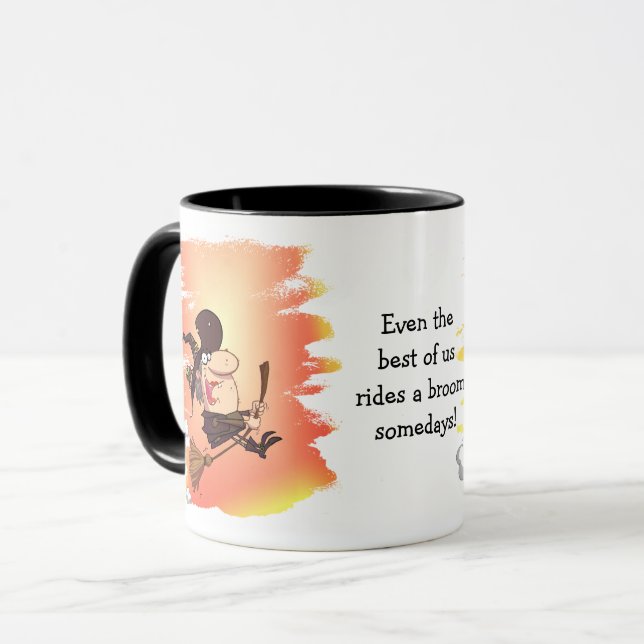 Taza Divertido diciendo bruja (Anverso izquierdo)