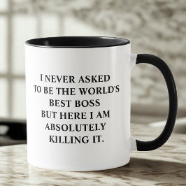 Taza Divertido diciendo que nunca le pedí ser el mejor