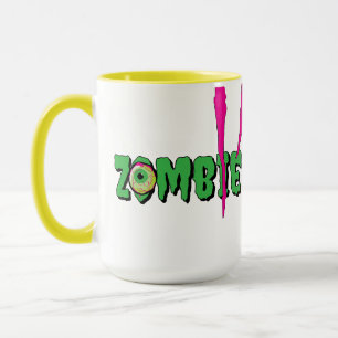 Taza Divertido divertido divertido Rippin' Zombie Hallo