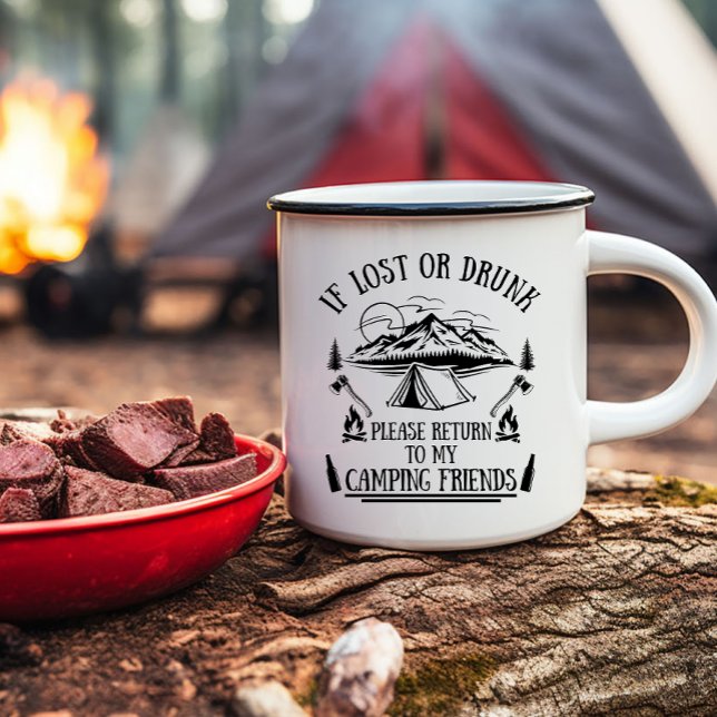 Taza Divertido eslogan de camper camping para beber dic (Subido por el creador)