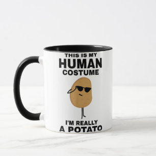 Taza Divertido, este es mi disfraz humano, en realidad 