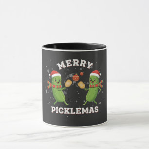 Taza Divertido Feliz Picklemas Adorable Pickleball de N