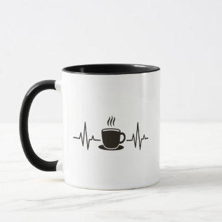Taza Divertido Heartbeat Coffee Shirt Coffee Cup Frecue