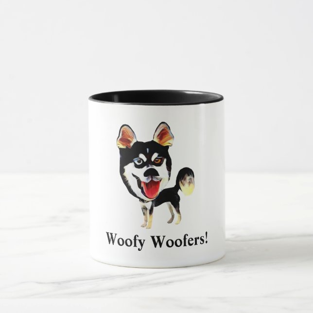 Taza Divertido Husky Dog Mug Siberian (Centro)