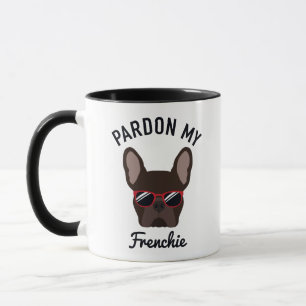 Taza Divertido indulto mi Bulldog francés Frenchie Brow