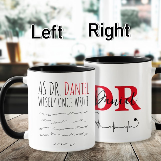 Taza Divertido médica gracioso Médica Personalizado dic (Subido por el creador)