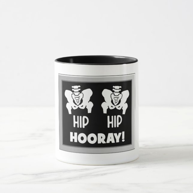 Taza Divertido Médica Mug Hip Hip Hooray (Centro)