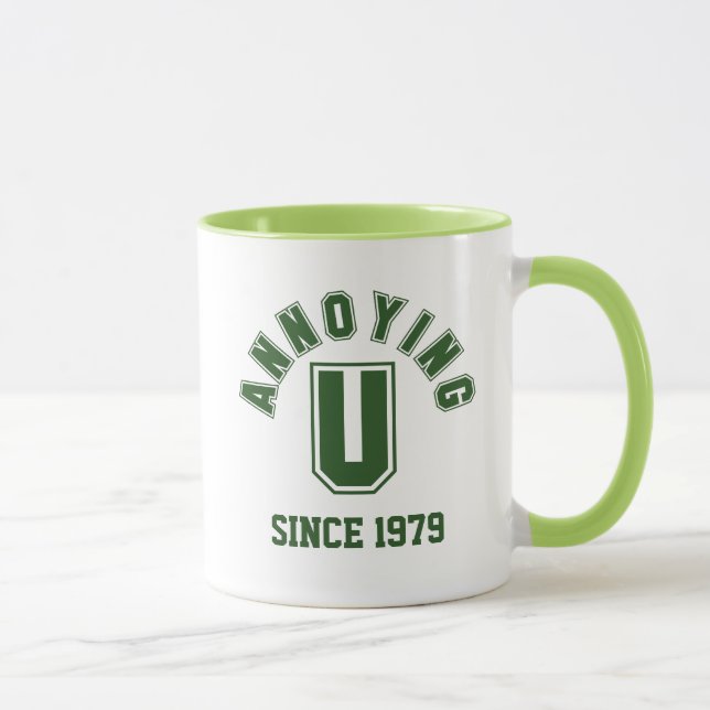 Taza Divertido Molesto, Mug, Verde (Derecha)