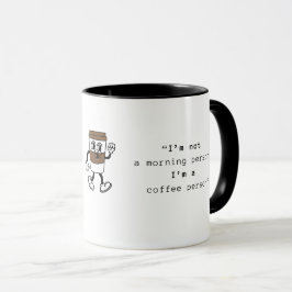 Taza Divertido- no soy persona de la mañana
