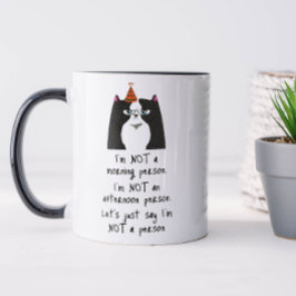 Taza Divertido, no una persona de la mañana