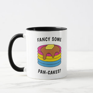 Taza Divertido orgullo LGBTQ Pansexual Fancy Some Pan-C