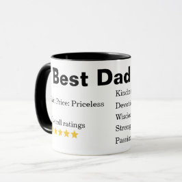 Taza Divertido papá el mejor papá del día del padre per