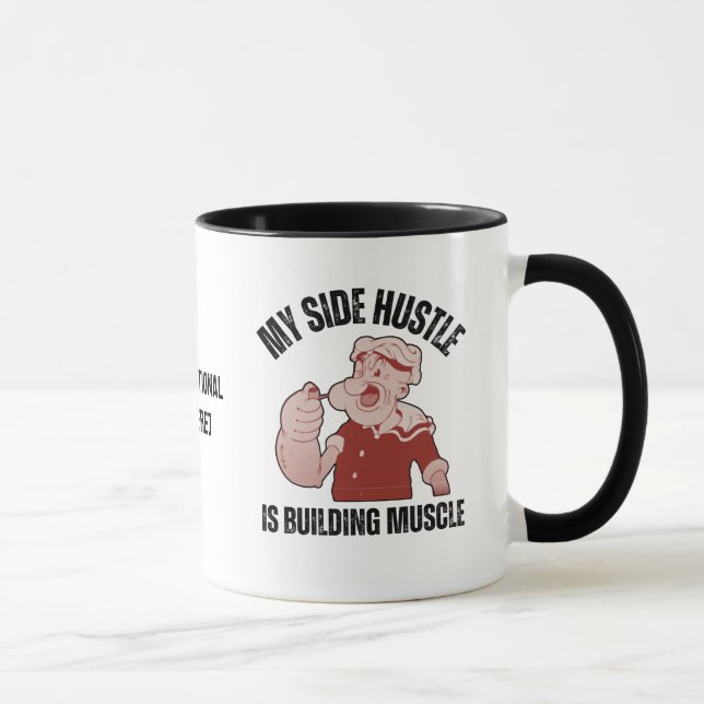 Taza Divertido POPEYE Mi empuje lateral está construyen (Derecha)