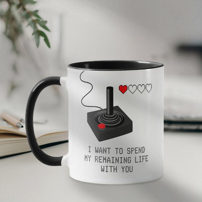 Taza Divertido retro gamer Valentine Love (Subido por el creador)