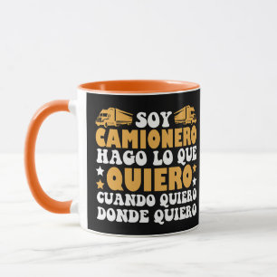 Taza Divertido soy camionero hago lo que quiero