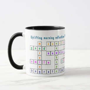 Taza Divertido y colorido pensamiento matutino rompecab