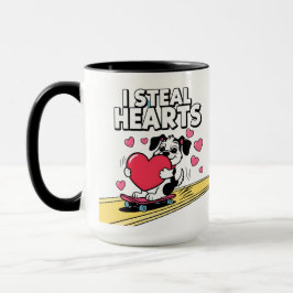 Taza Divertido y moderno Día de San Valentín para él y 