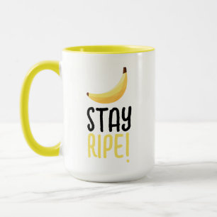 Taza Divertidos Favoritos de Fiesta de Plátano Retro Ed