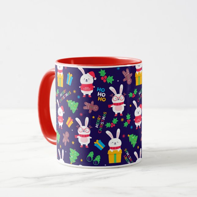 Taza Divertidos Navidades Bunnies (Anverso izquierdo)