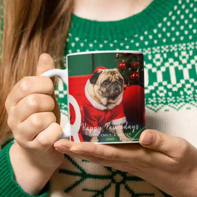 Taza Divertidos Navidades de perros con cachorros Foto  (Subido por el creador)