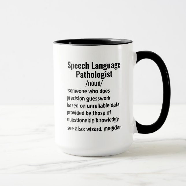Taza Divertidos regalos de definición de patólogo de le (Derecha)