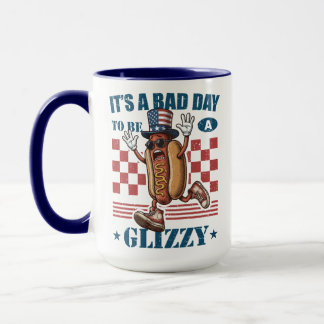 Taza Diviértete el 4 de julio, mal día para ser un perr