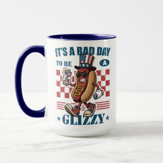 Taza Diviértete el 4 de Julio Mal Día Para Ser Un Perro
