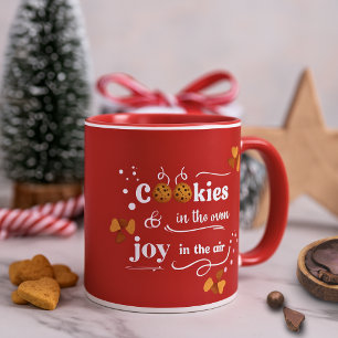 Taza Diviértete en Navidad con Cookies & Joy