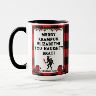 Taza Diviértete Krampus Personalizado Navidad 