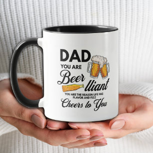 Taza Diviértete Papá Simple Eres Cervec-ionario Día del