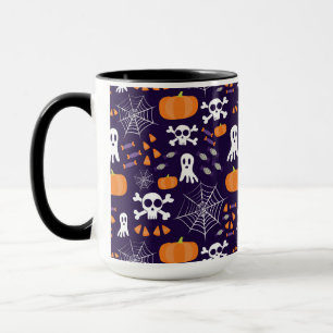 Taza Diviértete patrón de Halloween