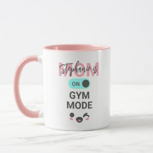 Taza Diviértete Personalizado Mamá está en Modo Gimnasi