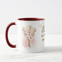 Taza Divine Love Mug: 'Romans 5:5 Bible Verse Design