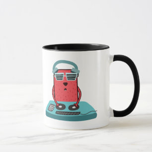 Taza DJ Cat with Headphones and Sunglasses 