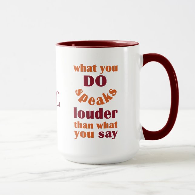 Taza Do vs. Say personalizado (Derecha)