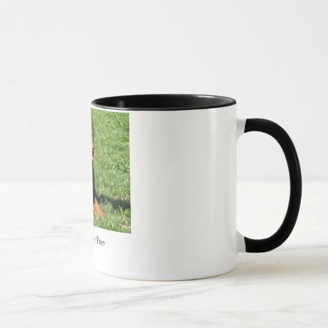 Taza Doberman:  Belleza, tolerancia y poder (Derecha)