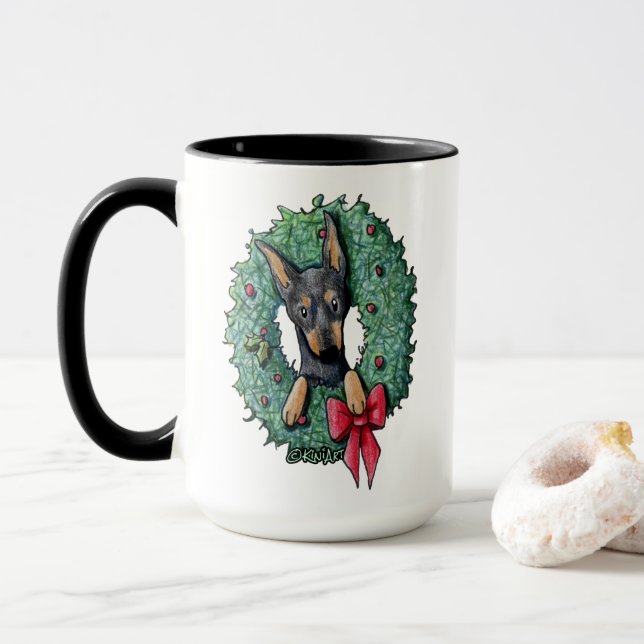 Taza Doberman Puppy (Con donut)
