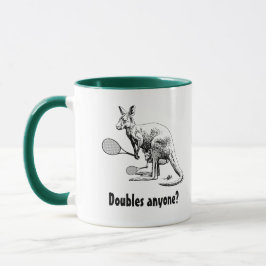 Taza ¿Doble a alguien? Tenis de Kangaroo