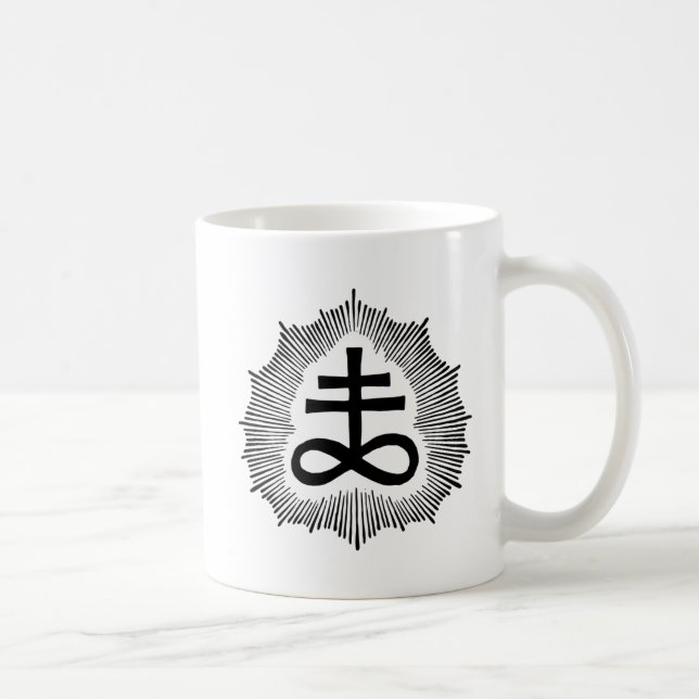 Taza doble del blanco de Sigil del azufre de (Derecha)