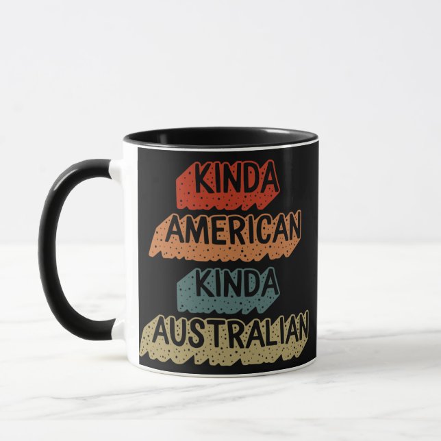 Taza Doble nacionalidad australiana estadounidense (Izquierda)