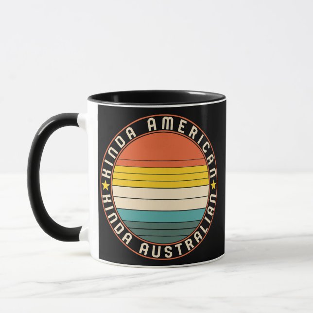 Taza Doble nacionalidad australiana estadounidense (Izquierda)