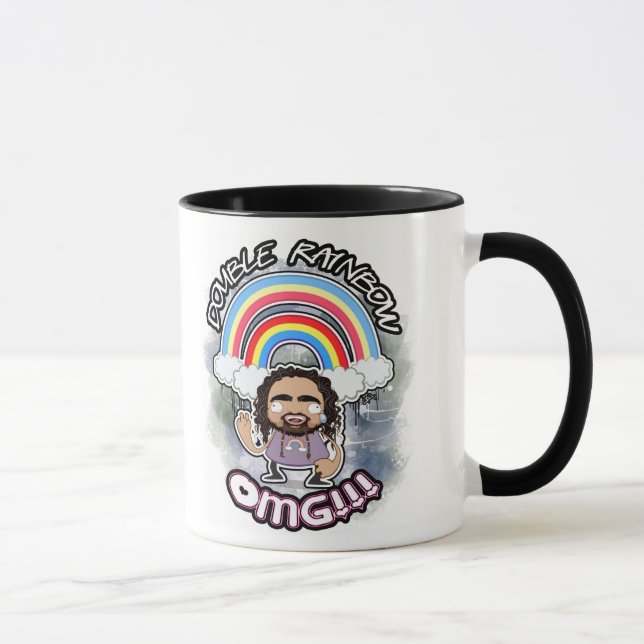 Taza doble OFICIAL del arco iris (Derecha)