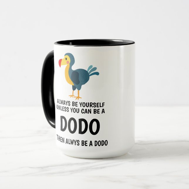 Taza Dodo Citas Especiales De Dos Tones De Café Mug (Anverso izquierdo)