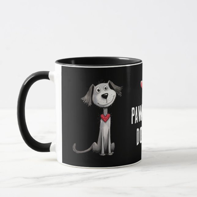 Taza Dog Dad Whimsical Fathers Day Paw-some (Izquierda)