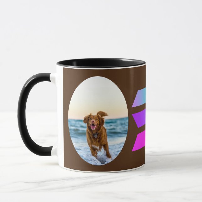 Taza DOG LOVER solana crypto coffee Mug (Izquierda)