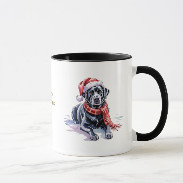 Taza Dog Lovers Christmas Coffee Mug/Labrador (Derecha)