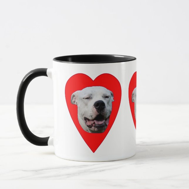 Taza Dogo Argentino sonriente (Izquierda)
